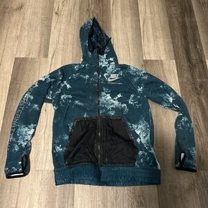 Nike Men's Teal and Black Performance Jacket